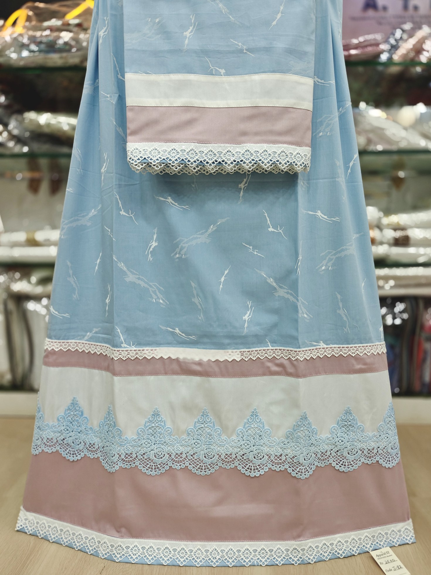  Light Blue Cotton  Rida 